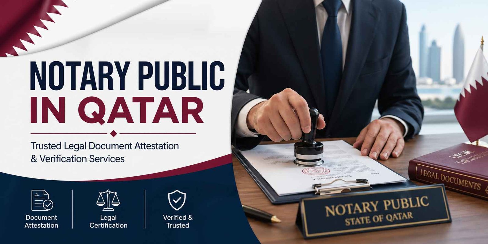 Notary public in qatar – professional legal stamp, documents and authorized attestation