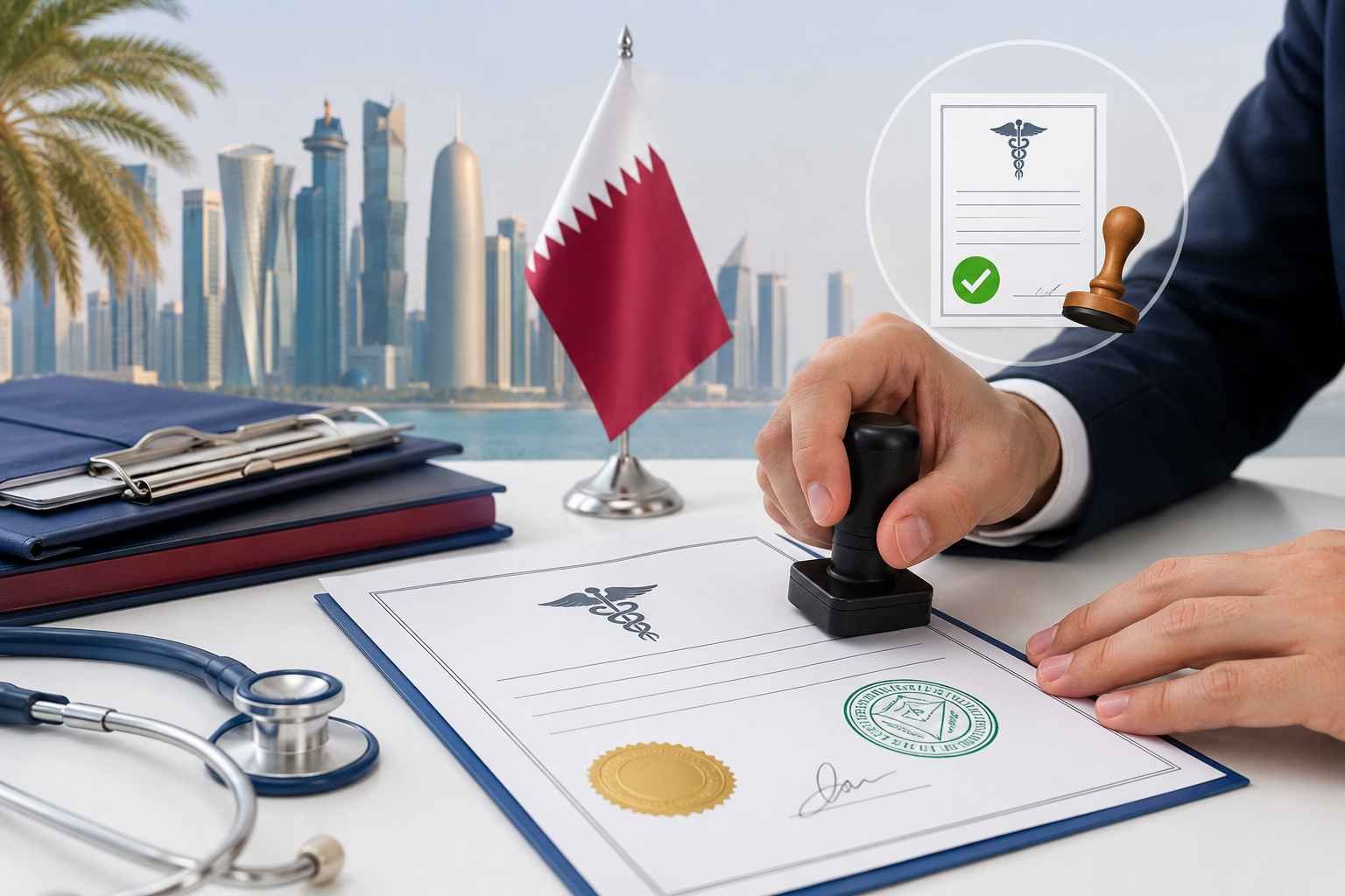 Professional medical certificate attestation in Qatar
