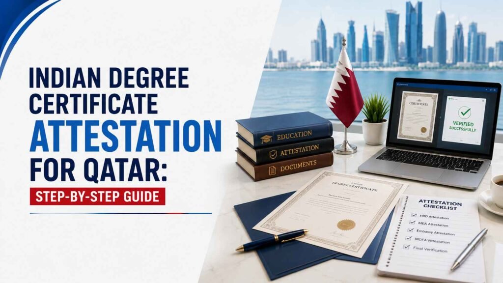 Indian Degree Certificate Attestation for Qatar