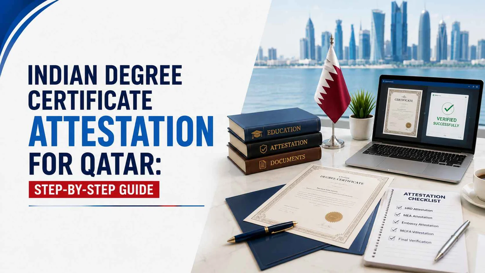 Indian degree certificate attestation for Qatar step-by-step guide