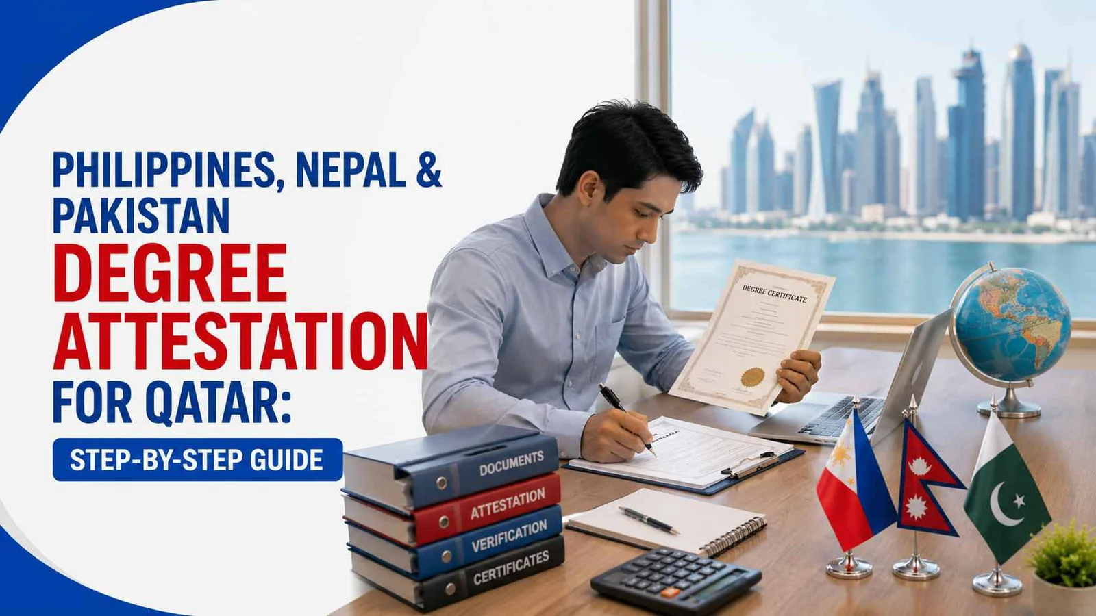 Philippines, Nepal and Pakistan degree attestation for Qatar step-by-step guide