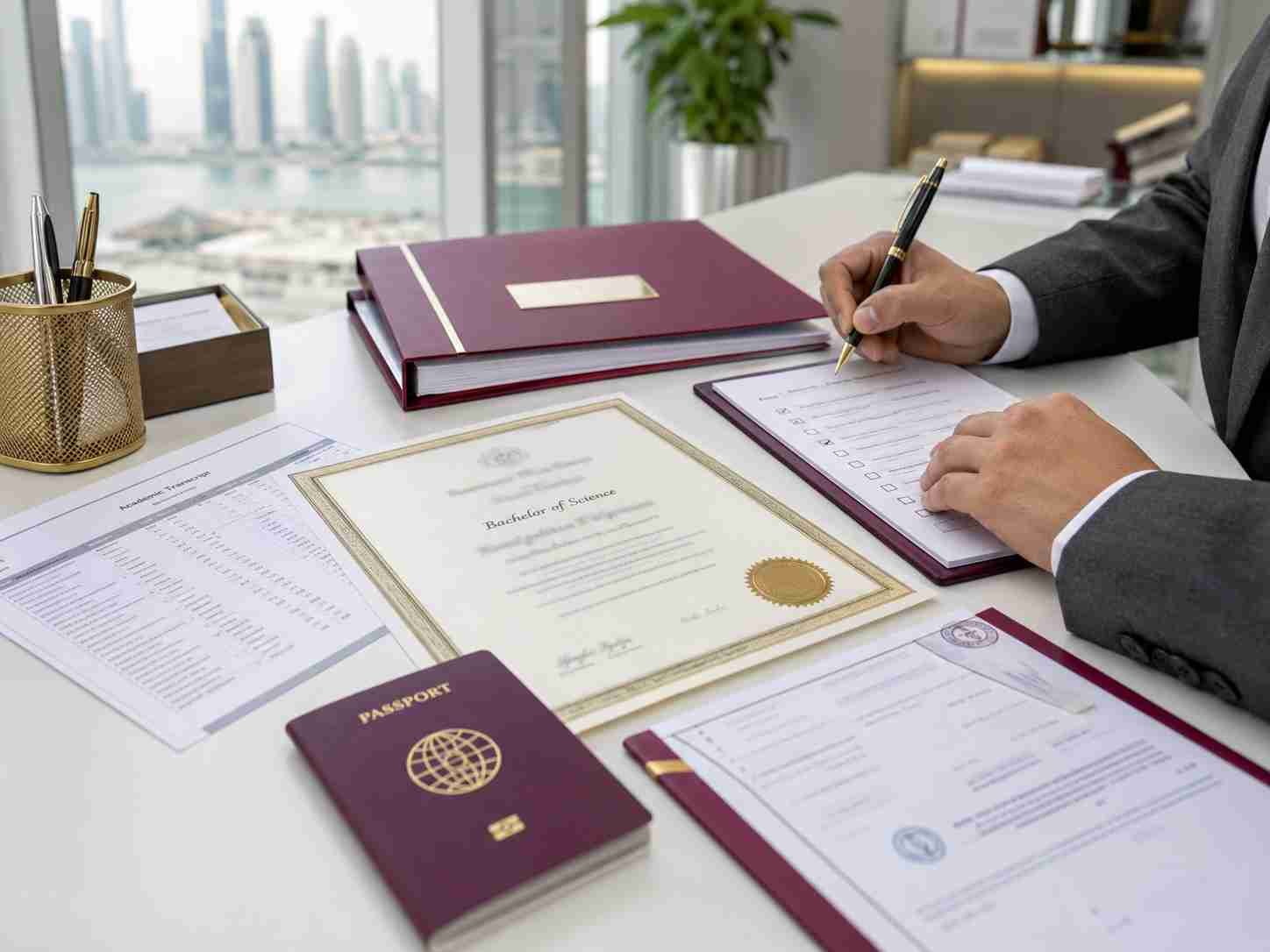 Educational certificate verification and attestation process for Qatar